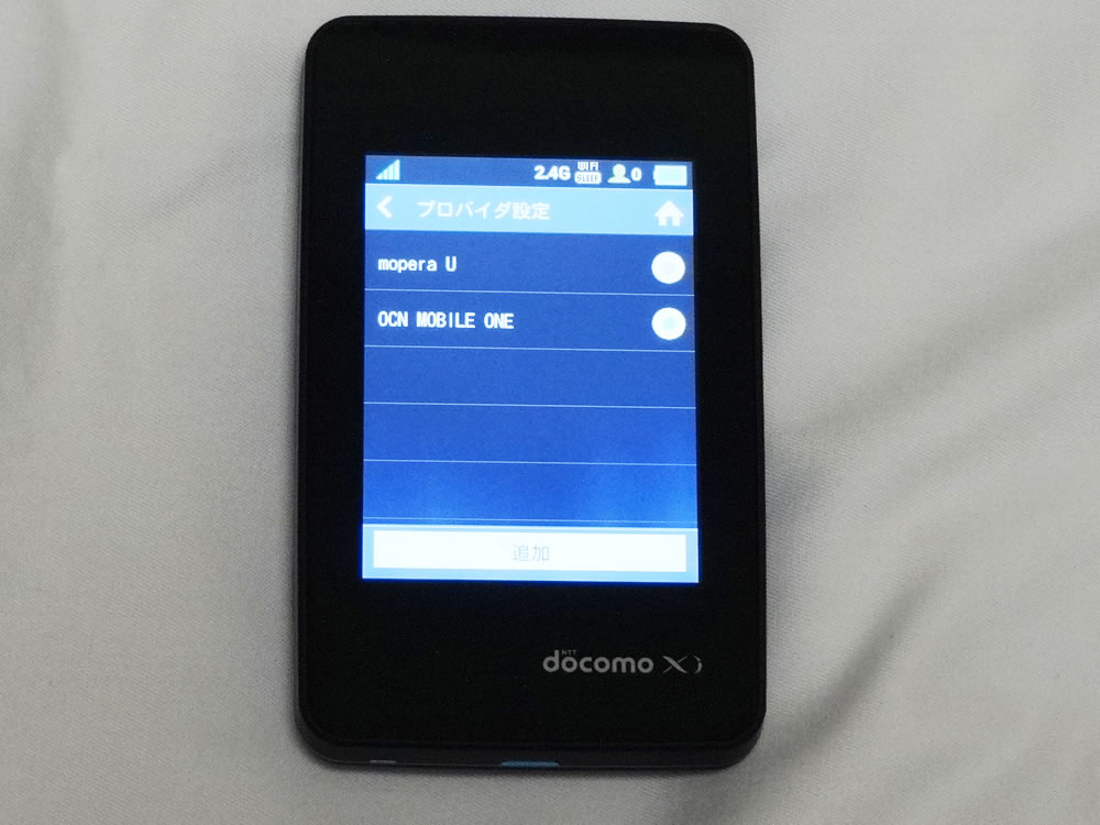「Wi-Fi STATION L-01G」をOCN モバイル ONEで使えるように設定
