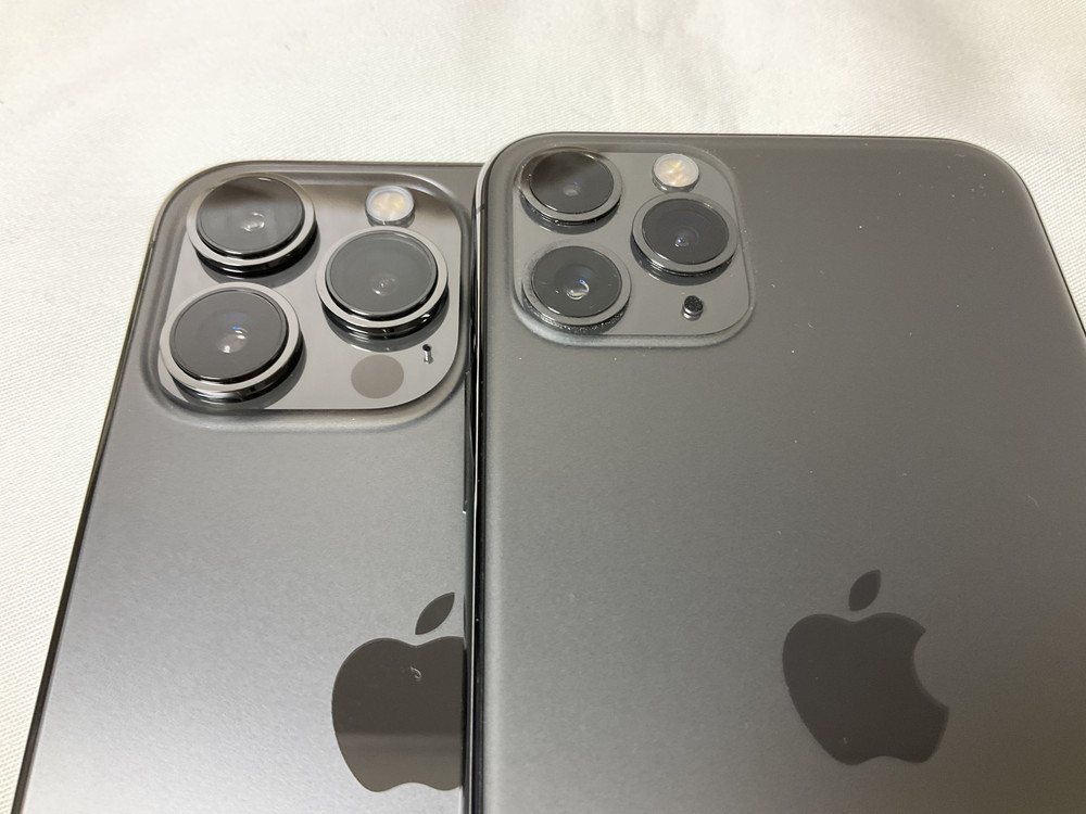 iPhone 13 ProとiPhone 11 Pro レンズ比較